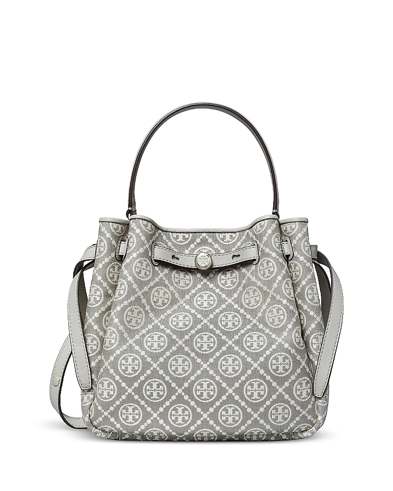 Tory Burch Romy T Monogram Bucket Bag