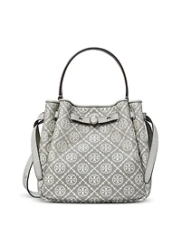Tory Burch Romy T Monogram Bucket Bag