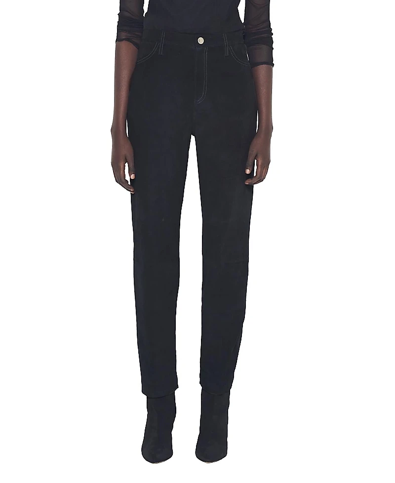 As by Df Cindy Supersuede Slim Leather Jeans