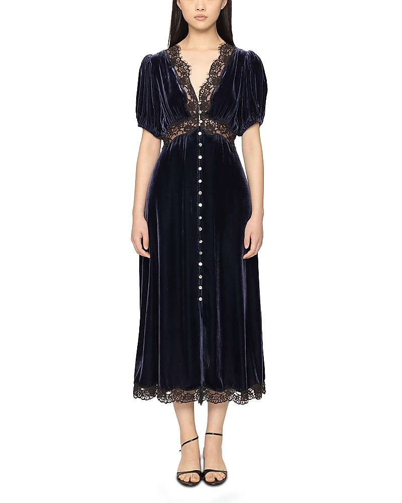 Sea Clarice Puff Sleeve Midi Dress