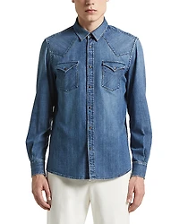 Peserico Denim Western Shirt