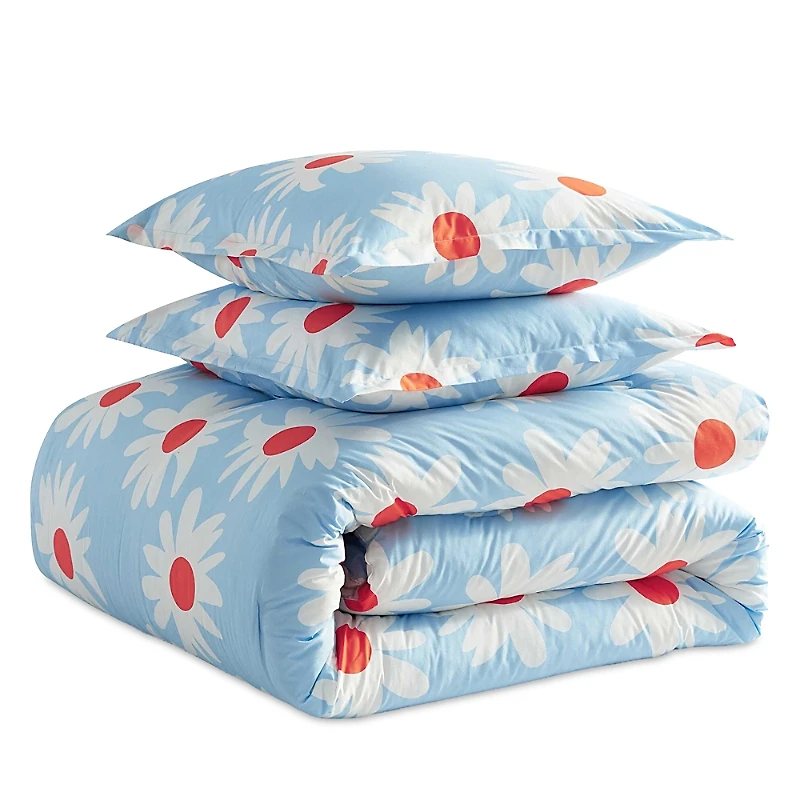 Marimekko Rakastaa Ei Rakasta Cotton Percale 3-Piece Duvet Cover Set