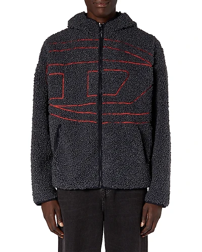 Diesel S-Zat Teddy Fleece Hooded Sweatshirt