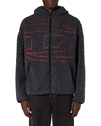 Diesel S-Zat Teddy Fleece Hooded Sweatshirt