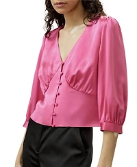 Lilysilk Fitted Retro Corset Silk Top