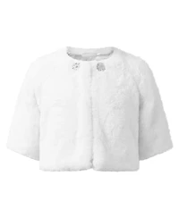 Rachel Riley Girls' Diamonte Faux Fur Jacket - Little Kid, Big Kid
