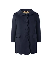 Rachel Riley Girls' Scalloped Dress Coat - Little Kid, Big Kid