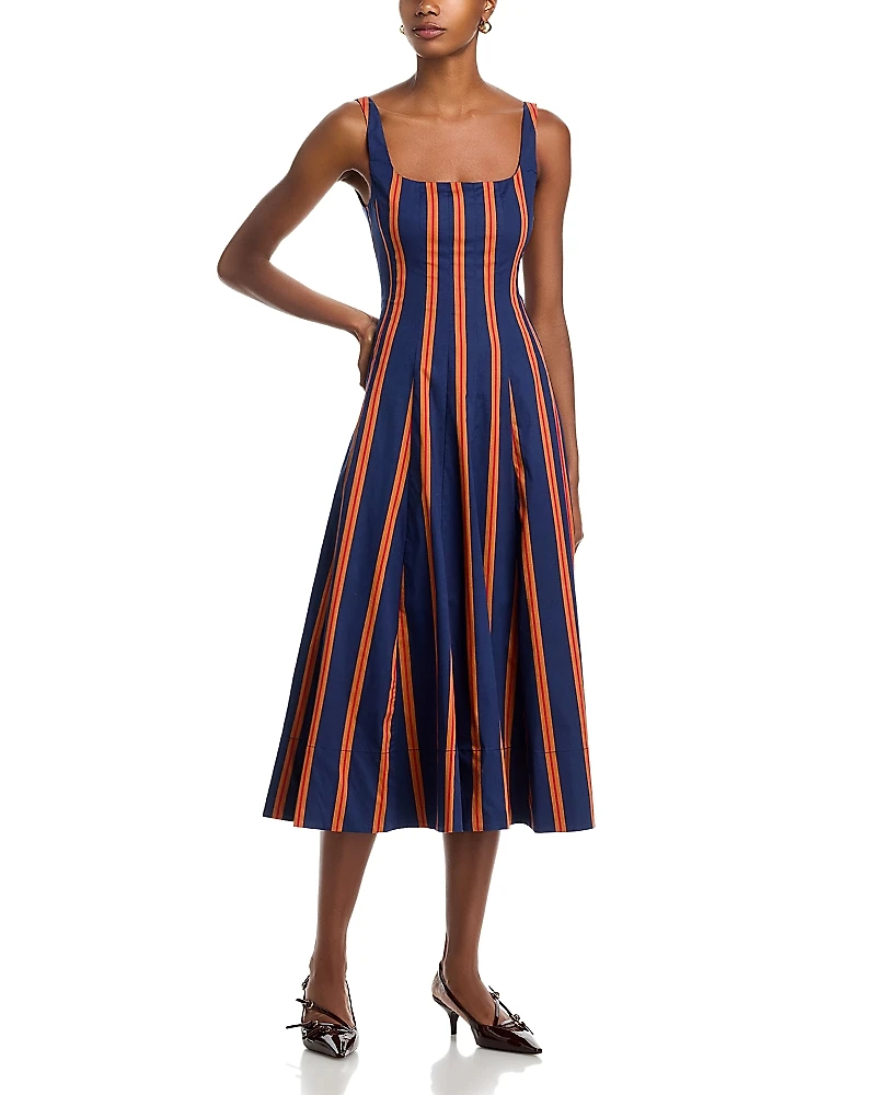 Staud Wells Midi Dress