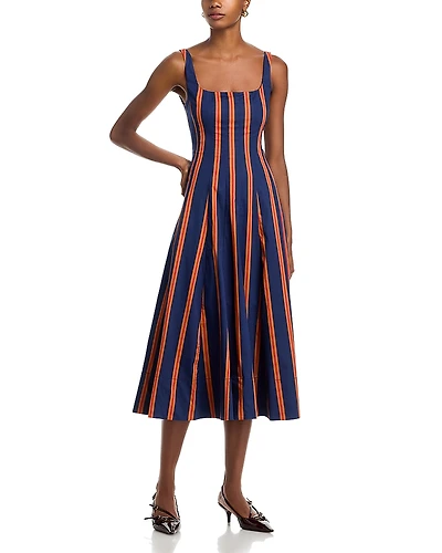 Staud Wells Midi Dress
