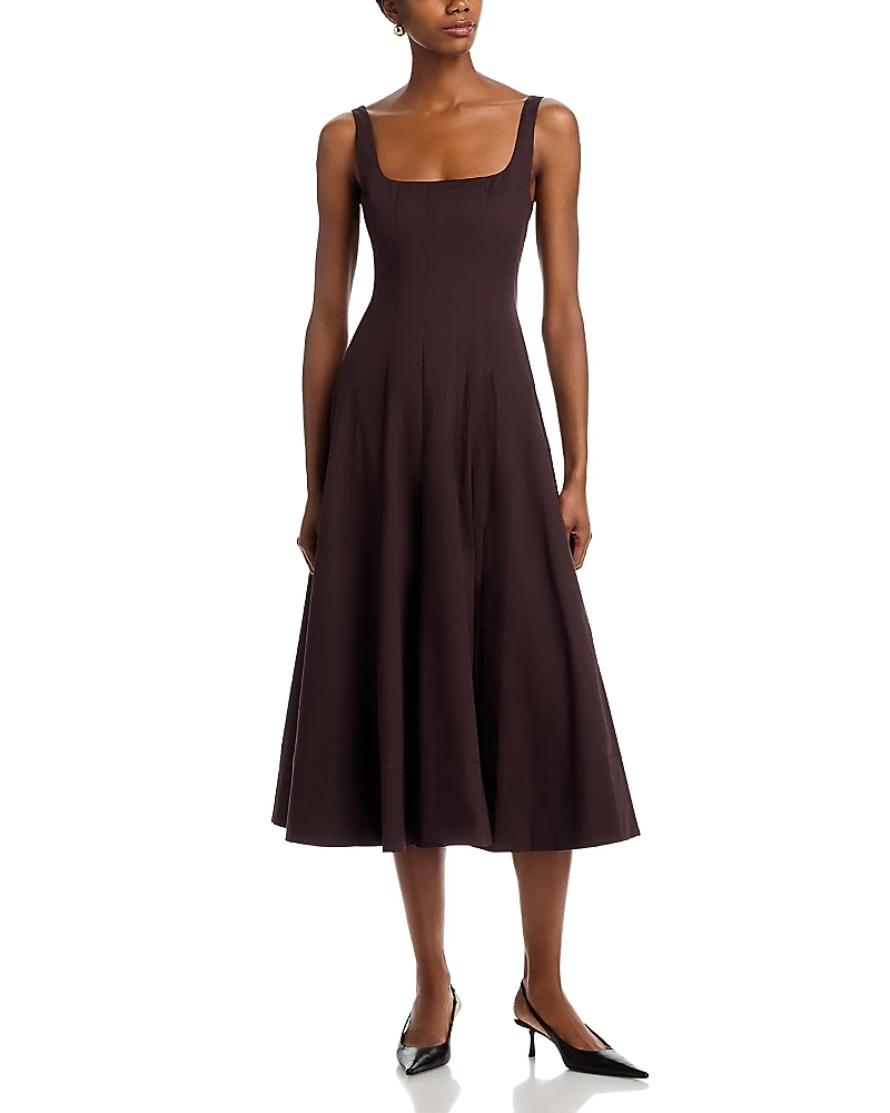 Staud Wells Midi Dress