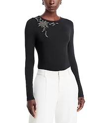 Kobi Halperin Sherrie Beaded Floral Top