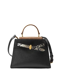 Veronica Beard Dash Small Colorblock Leather Crossbody Bag