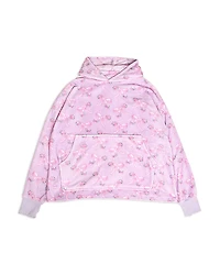 Omg Accessories Girls' Bow Print Pullover Hoodie