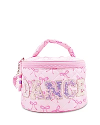 Omg Accessories Girls' Dance Quilted Round Train Case