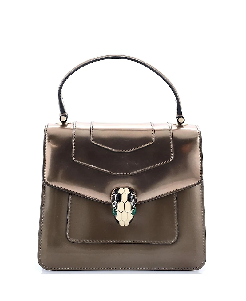 Pre-Owned Bvlgari Small Serpenti Top Handle Bag Patent