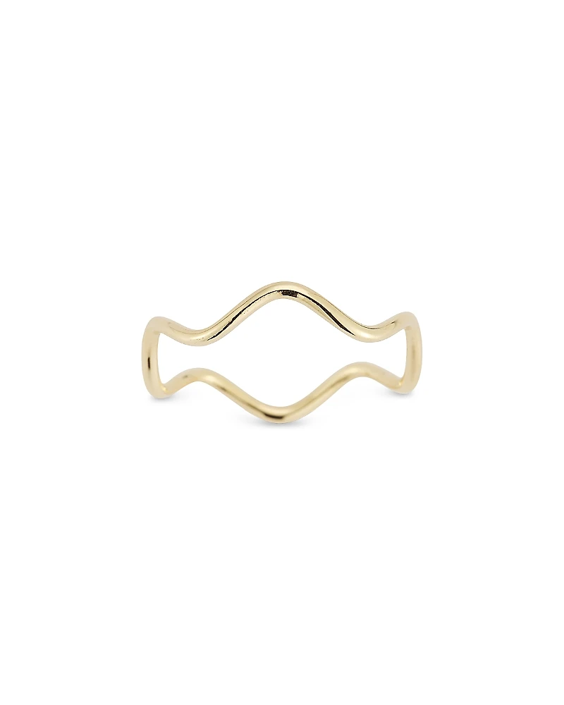 Moon & Meadow 14K Yellow Gold Openwork Wave Ring