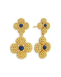 Capucine De Wulf Blue Labradorite Berry Clover Convertible Duo Earrings