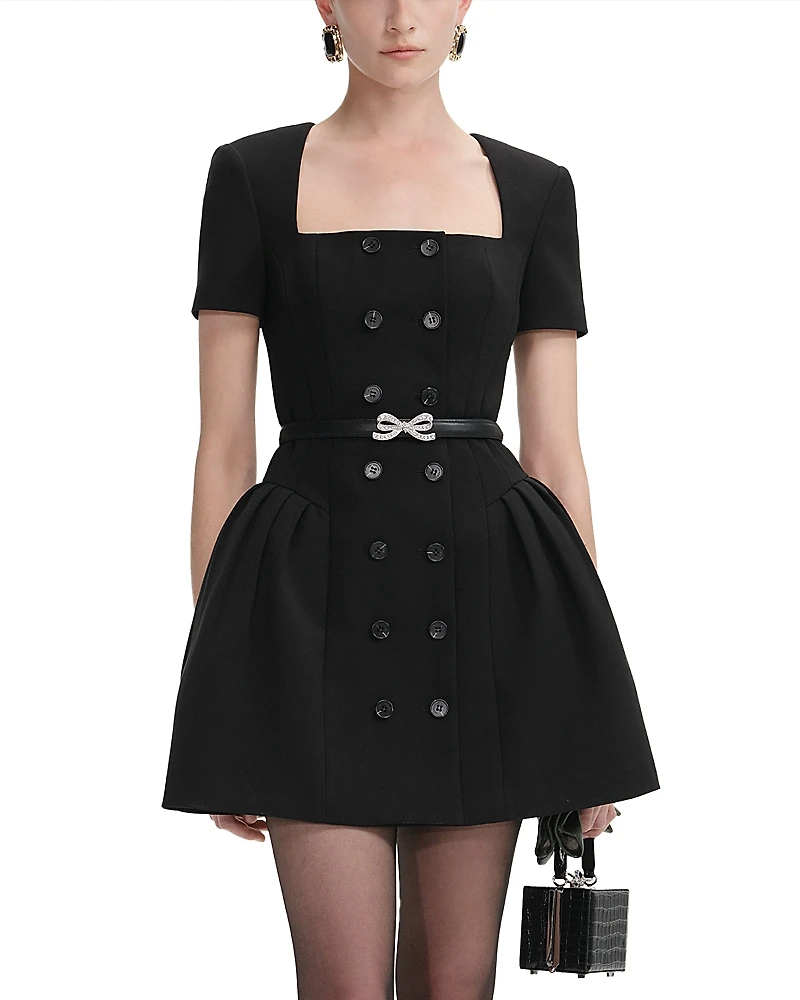 Self-Portrait Black Mini Dress