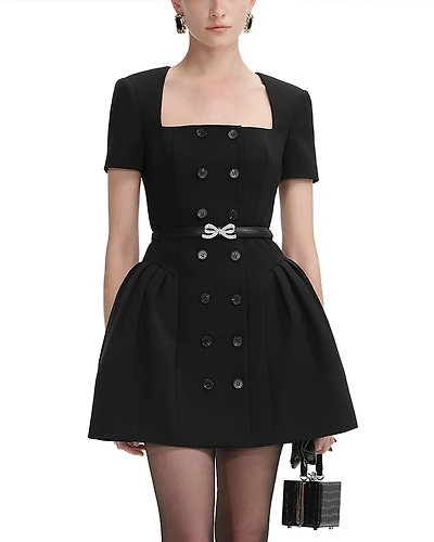 Self-Portrait Black Mini Dress