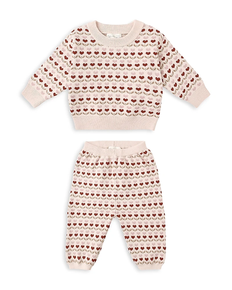 Rylee + Cru Girls' Heart Sweater & Pants Set - Baby