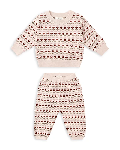 Rylee + Cru Girls' Heart Sweater & Pants Set - Baby