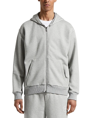 Peserico Cotton Front Zip Hoodie