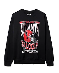 Junk Food Clothing Unisex Nfl Atlanta Falcons Helmet Flea Market Crew Fleece Sweatshirt