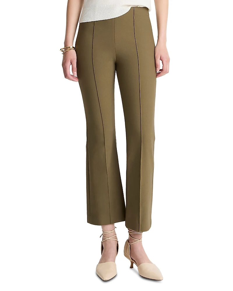Vince Mid Rise Pintucked Cropped Pants