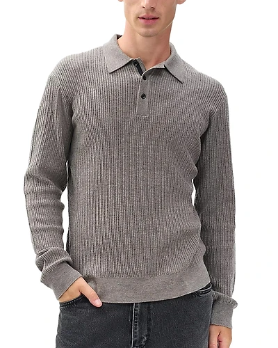 rag & bone Crawford Wool Cashmere Blend Polo Sweater