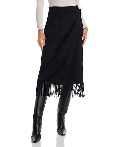 Rails Oliver Fringe Trim Midi Skirt