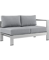 Modway Shore Right-Arm Corner Sectional Outdoor Patio Aluminum Loveseat