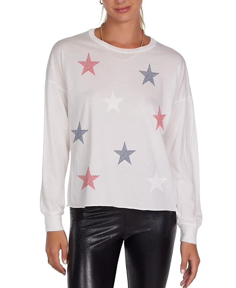 Lauren Moshi Luella Mini Stripe Stars Top