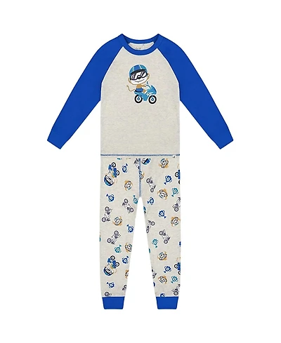 Deux par Boys' Two-Piece Organic Cotton Pajama Set