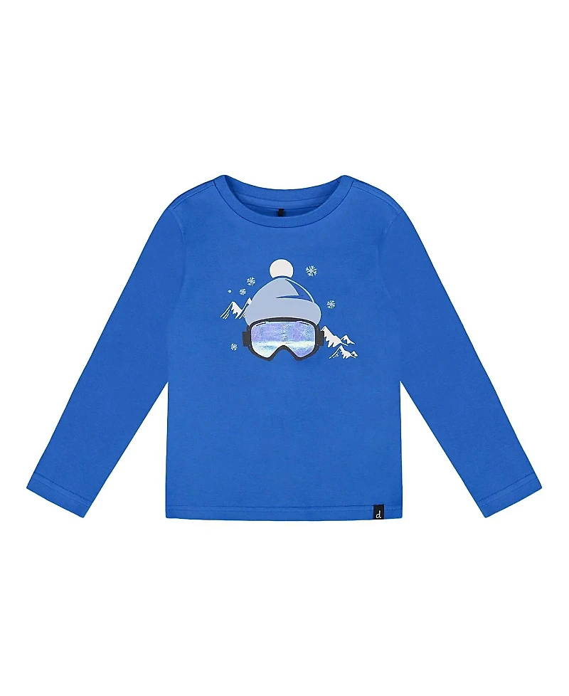 Deux par Boys' Long Sleeve Organic Cotton Jersey Tee - Little Kid, Big Kid