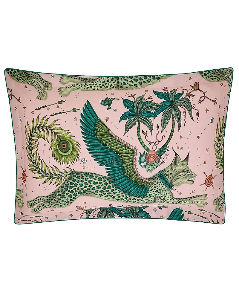 Emma J Shipley Lynx Blush Print 2-Piece Sham Set, Standard