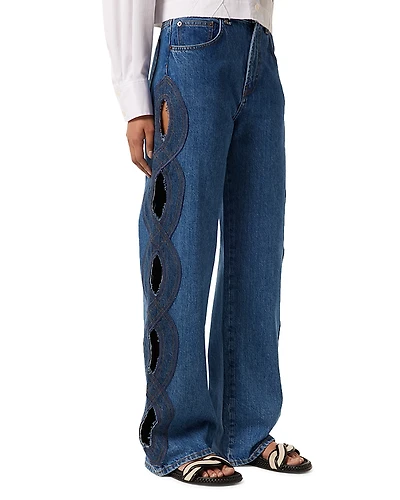 TRESSE Pouja High Rise Wide Leg Jeans