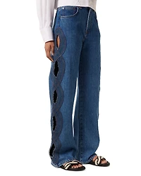 TRESSE Pouja High Rise Wide Leg Jeans