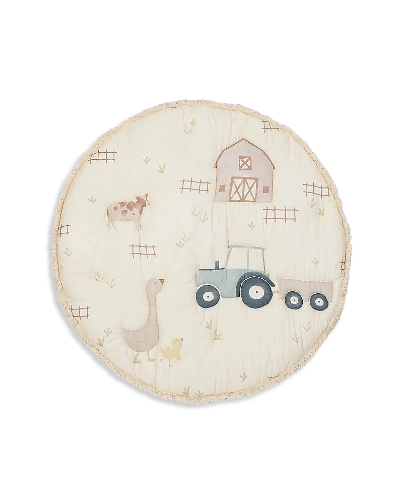 Crane Baby Charlie Farmhouse Quilted Play Mat