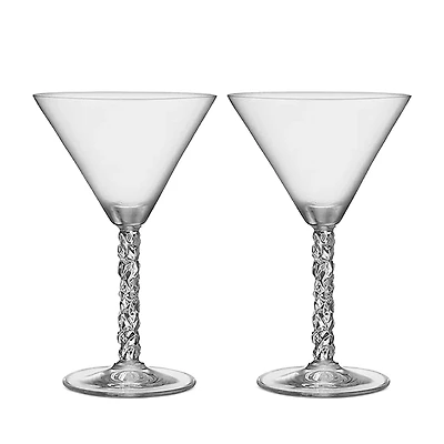 Orrefors Carat Martini Glass, Set of 2