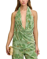 Cult Gaia Augusta Cowlneck Top