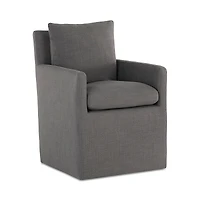 Sunpan Glenrose Wheeled Dining Armchair