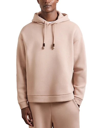 Reiss Silvestro Jersey Fleeceback Hoodie