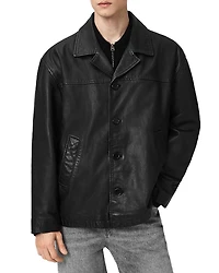 Allsaints Bradwell Leather Coat