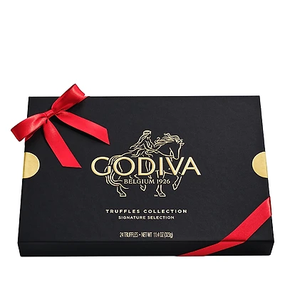 Godiva Holiday Assorted Chocolate Truffles Gift Box, 24 Piece