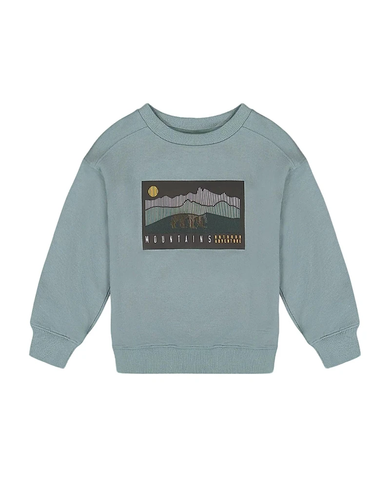 Deux par Boys' Animated Print French Terry Sweatshirt - Little Kid, Big Kid