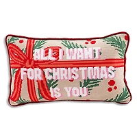 Furbish Studio All I Want Needlepoint Pillow
