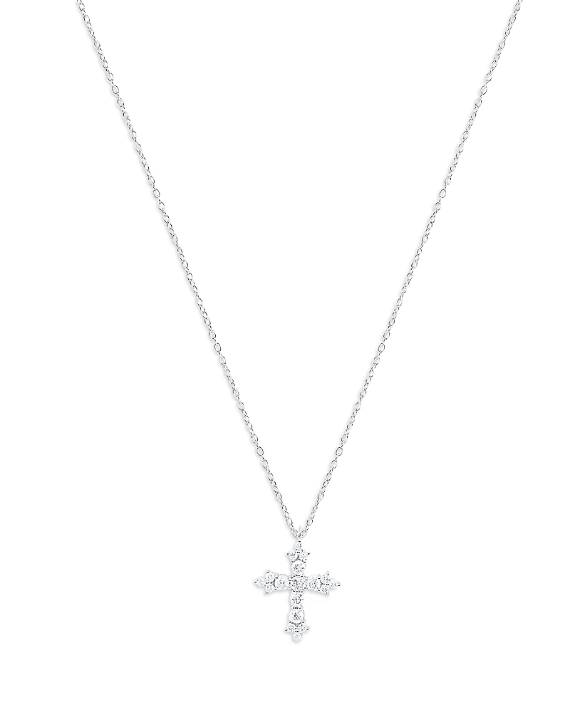Meira T Diamond Cross Pendant Necklace