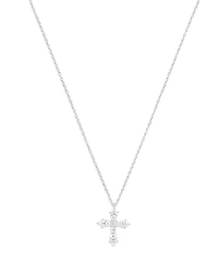 Meira T Diamond Cross Pendant Necklace