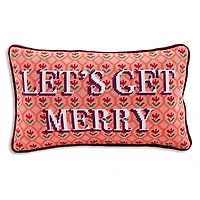 Furbish Studio Let's Get Merry Needlepoint Pillow