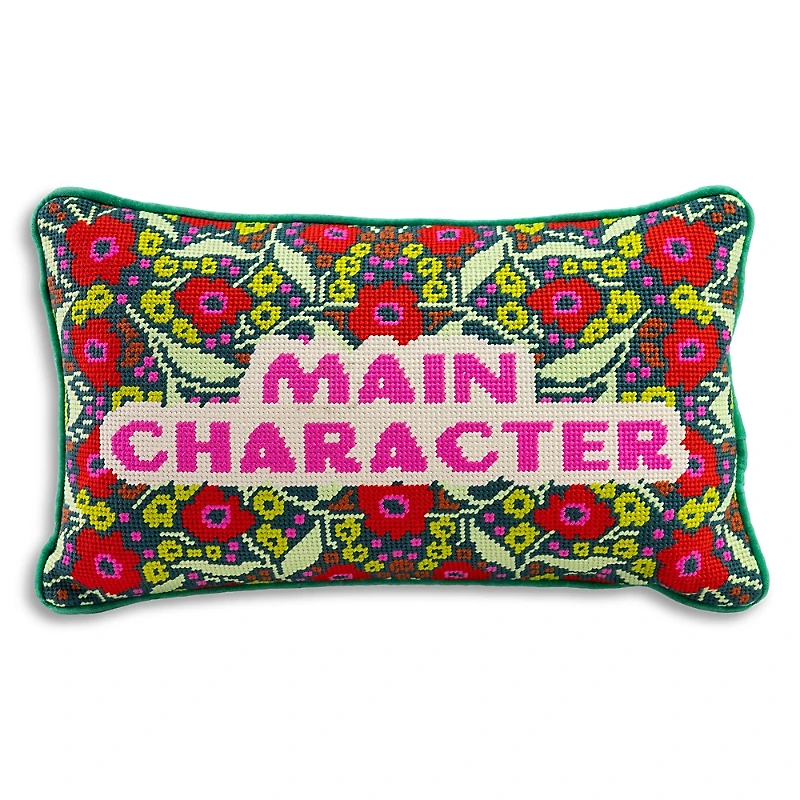 Furbish Studio Main Character Needlepoint Pillow